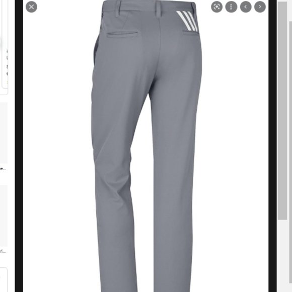 adidas Pants Adidas Pure Motion Performance 3stripes Grey Golf